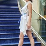 【写真特集】茨城代表・山口理子さん、白のクールなSDGs衣装でミスユニバーシティを語る！「自分の心を大切にするセルフラブを発信したい」