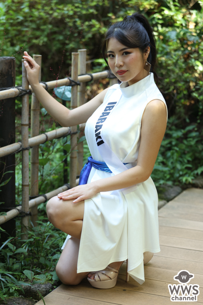 【写真特集】茨城代表・山口理子さん、白のクールなSDGs衣装でミスユニバーシティを語る！「自分の心を大切にするセルフラブを発信したい」