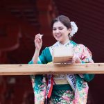 #振袖gram×ベストオブミス、浅草で節分豆まきに参加！