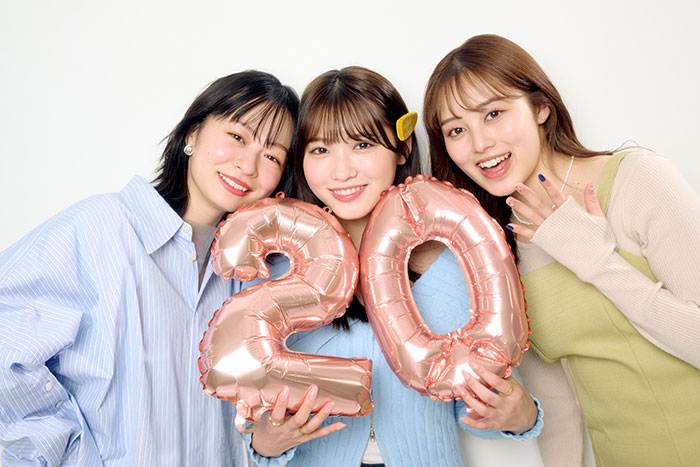 古田愛理の写真集で莉子・福山絢水との元Popteen＆同い年トリオの対談が実現