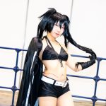 【コスプレイヤー】泡沫いろはさん、肌見せの「ブラック★ロックシューター」コスプレを披露！＜AnimeJapan 2023＞