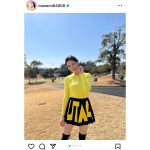 橋本マナミ、ミニスカゴルフウェアで太ももチラリ