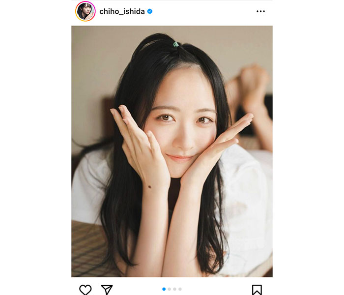 STU48・石田千穂、おちょんぼヘアでおでこ出し