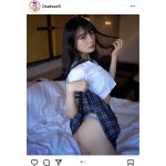 藍崎紗和、制服スカートから桃尻ライン見せつけ