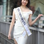 【写真特集】群馬美女・長沼麻陽さん、白のミニ丈ワンピースから美脚アピール！ ＜ミスユニバーシティ2022グランプリ＞