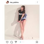 雪平莉左、コラボTシャツ×超美脚ショットに「いいね！」殺到！