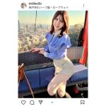 フリーモデル・KM、ミニスカートからのぞく美脚に視線クギ付け！
