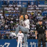 工藤綾乃、自身6回目となる始球式に登場