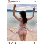 元Jams Collection・坂東遥、プリッともぎたて桃尻バックショットで悩殺！