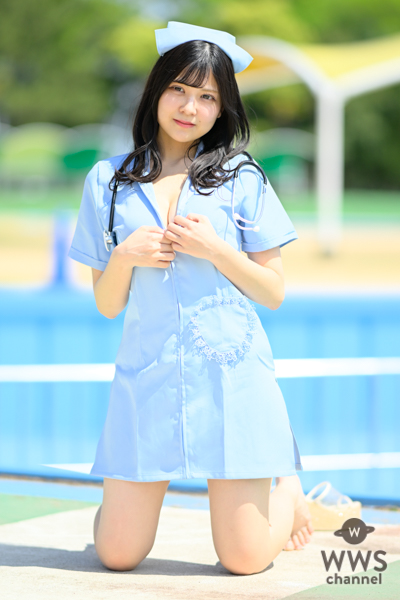 【写真特集】花音ここがナース服で登場！透明感バツグンの美脚にうっとり＜近代麻雀水着祭2023＞