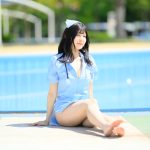 【写真特集】花音ここがナース服で登場！透明感バツグンの美脚にうっとり＜近代麻雀水着祭2023＞