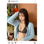 NMB48・上西怜、くっきり美谷間で魅了する『大人れーちゃん』ショットで釘付け！