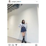 AKB48・小栗有以、チラ見せお腹の美脚衣装オフショットに歓喜の声