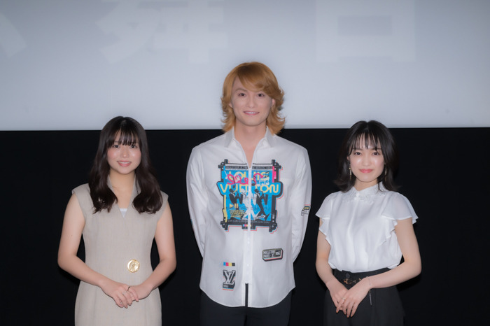 寺西優真、久田莉子・八木優希と映画「占いゲーム」舞台挨拶に登場