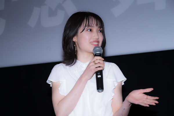 寺西優真、久田莉子・八木優希と映画「占いゲーム」舞台挨拶に登場