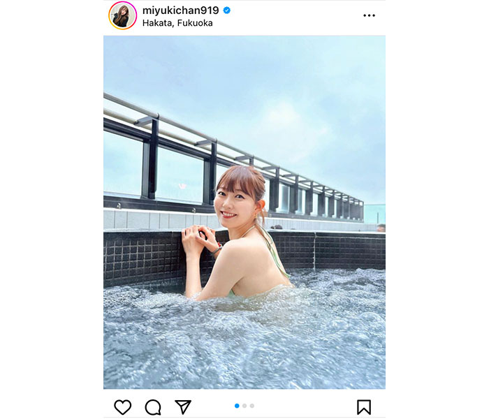 【ちゃぷちゃぷしよ？】渡辺美優紀、透明ボディで魅せる入浴ショットに反響ぞくぞく！