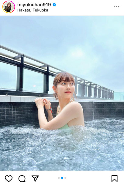 【ちゃぷちゃぷしよ？】渡辺美優紀、透明ボディで魅せる入浴ショットに反響ぞくぞく！
