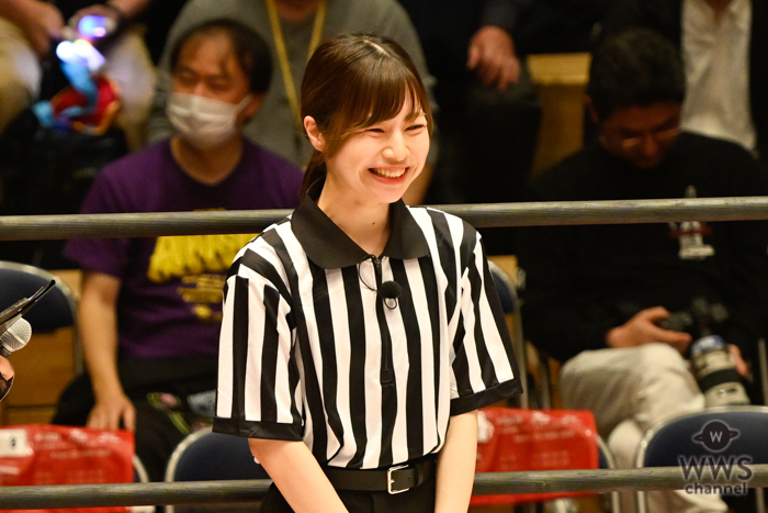 【写真特集】SKE48・青木詩織、華麗すぎる側転からのカウント披露！「気持ちよくレフェリーができました」