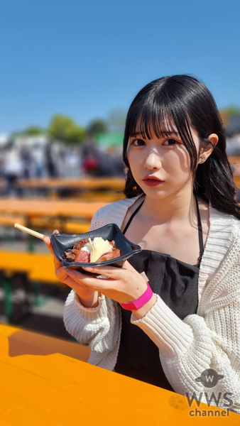 【動画】一宮彩夏(ジャムズ)が肉フェス2023で人生初の食レポ？！最上牛ステーキや飲めるハンバーグを完食！