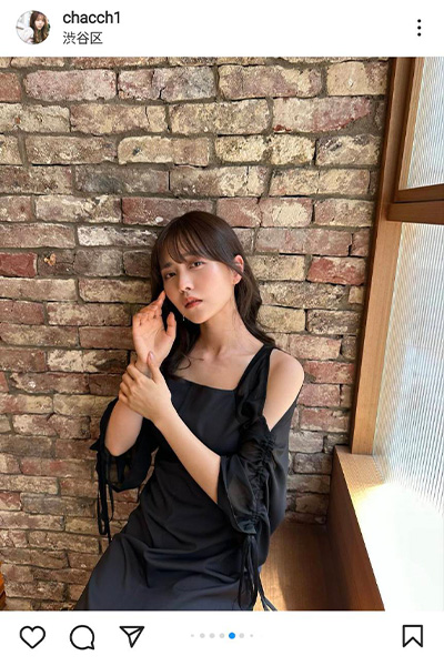 新田さちか、美肌見せワンピでうなじがチラリ「お美しい」「セクシーでたまらん」とファン歓喜