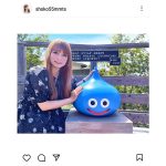 中川翔子、「ドラクエ」スライムとツーショット「なかまにしてあげますか？」