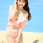 【写真特集】ほしのまりあ、マシュマロ美ボディ全開のガーリー水着で釘付け＜近代麻雀水着祭2023＞