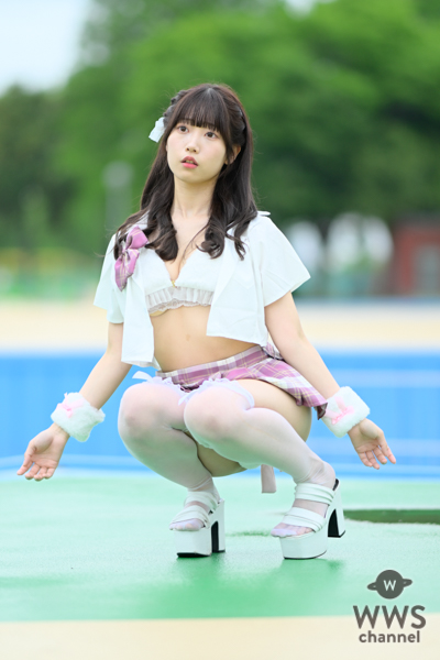 【写真特集】小水りあん（ふぇありーアクセ）、制服コスで刺激強めなパンチラ見せつけ！＜近代麻雀水着祭2023＞