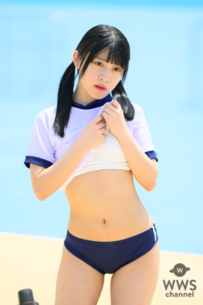 【写真特集】渚野なお、ブルマコスでヘルシーくびれを見せつけ！＜近代麻雀水着祭2023＞