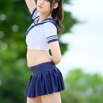 【写真特集】ハーフ美少女・田島怜華（dela model）、セーラーコスで魅せる抜群スタイル＆透明美ボディ！＜近代麻雀水着祭2023＞