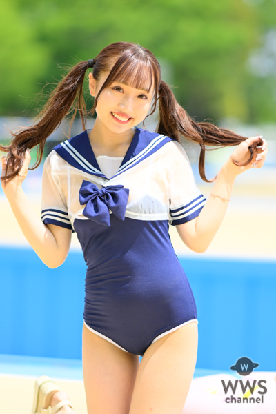 【写真特集】ほしのまりあ、スク水×セーラーのフェチコスで天真爛漫な笑顔をお届け！＜近代麻雀水着祭2023＞