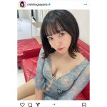 西永彩奈、キャバドレスで見せる誘惑の美谷間