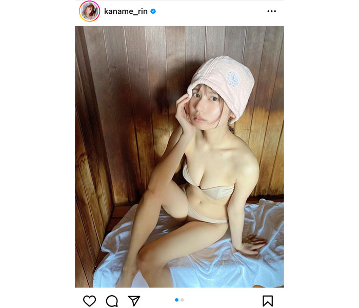 でんぱ組.inc・鹿目凛、サウナで火照った美ボディ＆バストで釘付け！