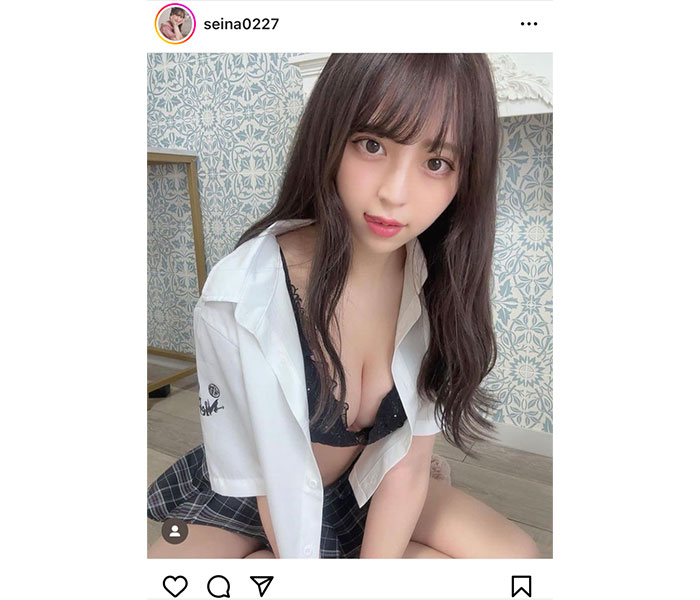 竹内星菜、下着チラ見せ制服シャツが刺激的すぎる！