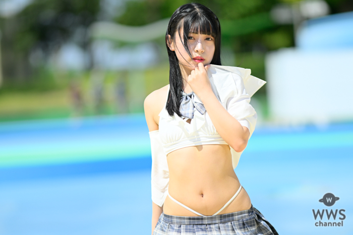 【写真特集】なお、脱ぎかけセクシーな制服コスチュームでフェチ刺激！＜近代麻雀水着祭2023＞