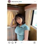 HKT48・田中美久、ボリューム満点なポロシャツ姿に歓喜の声ぞくぞく！