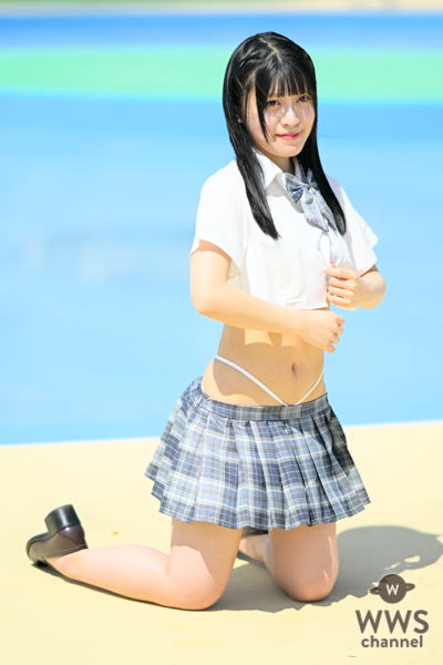 【写真特集】なお、脱ぎかけセクシーな制服コスチュームでフェチ刺激！＜近代麻雀水着祭2023＞