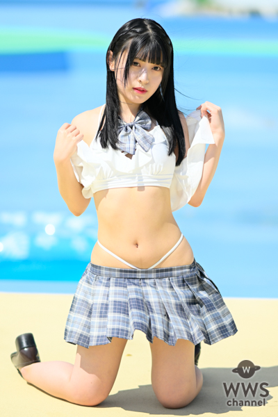 【写真特集】なお、脱ぎかけセクシーな制服コスチュームでフェチ刺激！＜近代麻雀水着祭2023＞