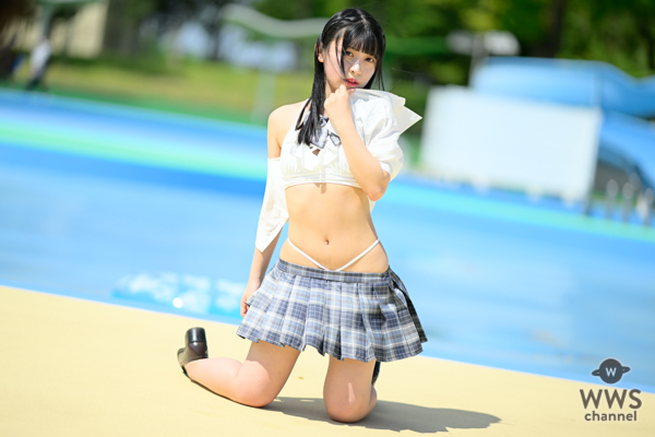 【写真特集】なお、脱ぎかけセクシーな制服コスチュームでフェチ刺激！＜近代麻雀水着祭2023＞