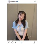 NMB48・上西怜、爽やかブルーのレッスン着が可愛すぎる！