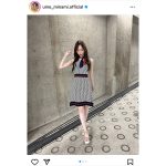 乃木坂46・梅澤美波、ミニワンピでスラリ美脚披露！