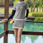 【動画】新井美穂、ミニスカゴルフウェアで大栄カントリー倶楽部女子研修会の今後の目標語る！