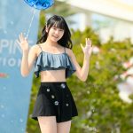 【写真特集】現役JK・苺ひな（グランダルメ）、お腹チラリなマリンルックで健康美ボディ披露＜近代麻雀水着祭2023＞