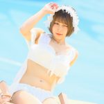 【写真特集】はるき（エレクトリックリボン）、もち肌にうっとりなガーリー水着で魅了＜近代麻雀水着祭2023＞