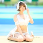 【写真特集】はるき（エレクトリックリボン）、もち肌にうっとりなガーリー水着で魅了＜近代麻雀水着祭2023＞