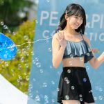 【写真特集】現役JK・苺ひな（グランダルメ）、お腹チラリなマリンルックで健康美ボディ披露＜近代麻雀水着祭2023＞