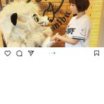 大原櫻子が「100点」の投球！？「ライオンズ獅子女デー」で始球式