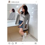 宇野実彩子、デニムのミニスカで美脚すらり「神ビジュきたー！「最高」とファン歓喜