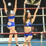 【写真特集】K-1 GIRLS・宮野真菜＆まえだまはる、青いマリンルックで魅せる肌見せ美ボディ！＜K-1 WORLD GP 2023＞