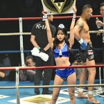 【写真特集】K-1 GIRLS・宮野真菜＆まえだまはる、青いマリンルックで魅せる肌見せ美ボディ！＜K-1 WORLD GP 2023＞
