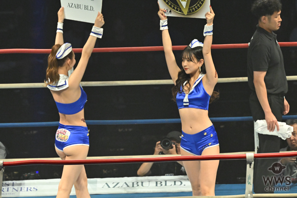 【写真特集】K-1 GIRLS・うらら＆まえだまはる、抜群プロポーションをリング上で披露！＜K-1 WORLD GP 2023＞